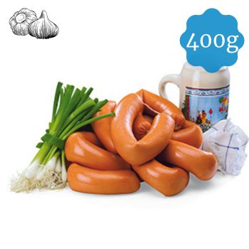 Schinkenfleischwurst mit Knoblauch 400g